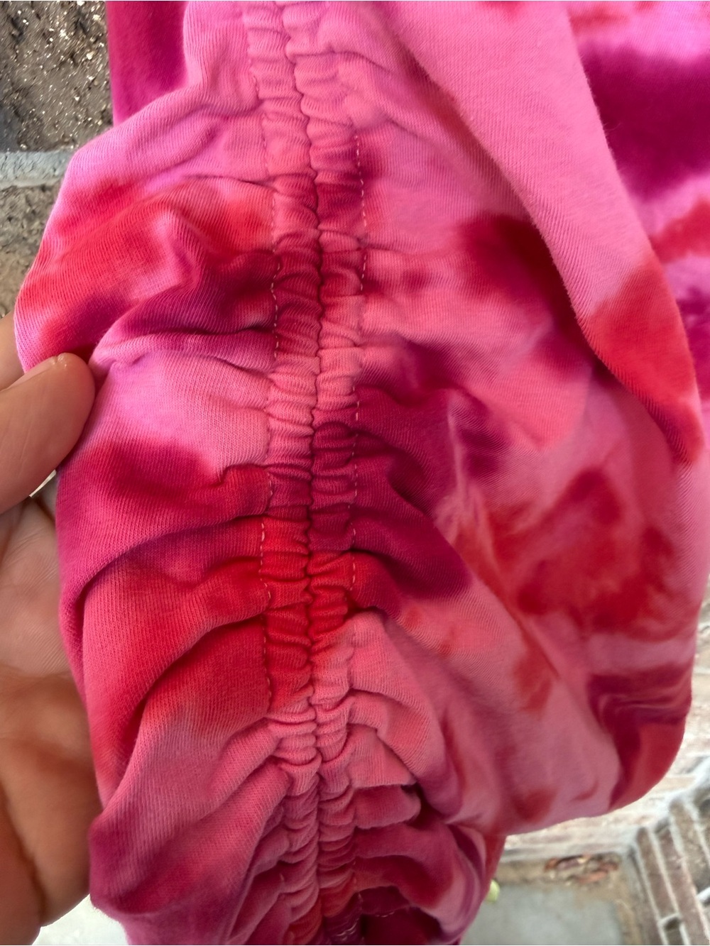 PINK Victoria's Secret Hot Pink Tie-Dye T-Shirt Dress - Picture 8 of 8